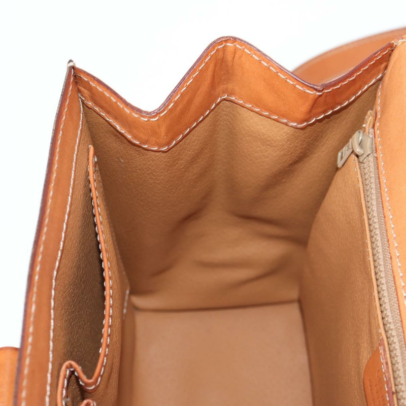 【日本直送】CELINE Macadam帆布手提包 PVC皮革 2way Brown Gold Auth ki5899-24