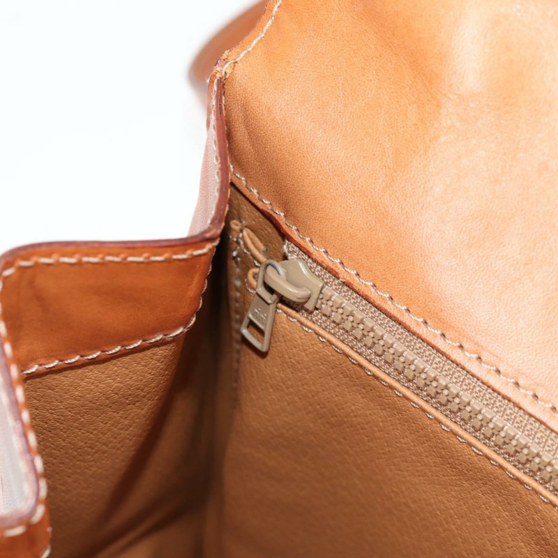 【日本直送】CELINE Macadam帆布手提包 PVC皮革 2way Brown Gold Auth ki5899-25