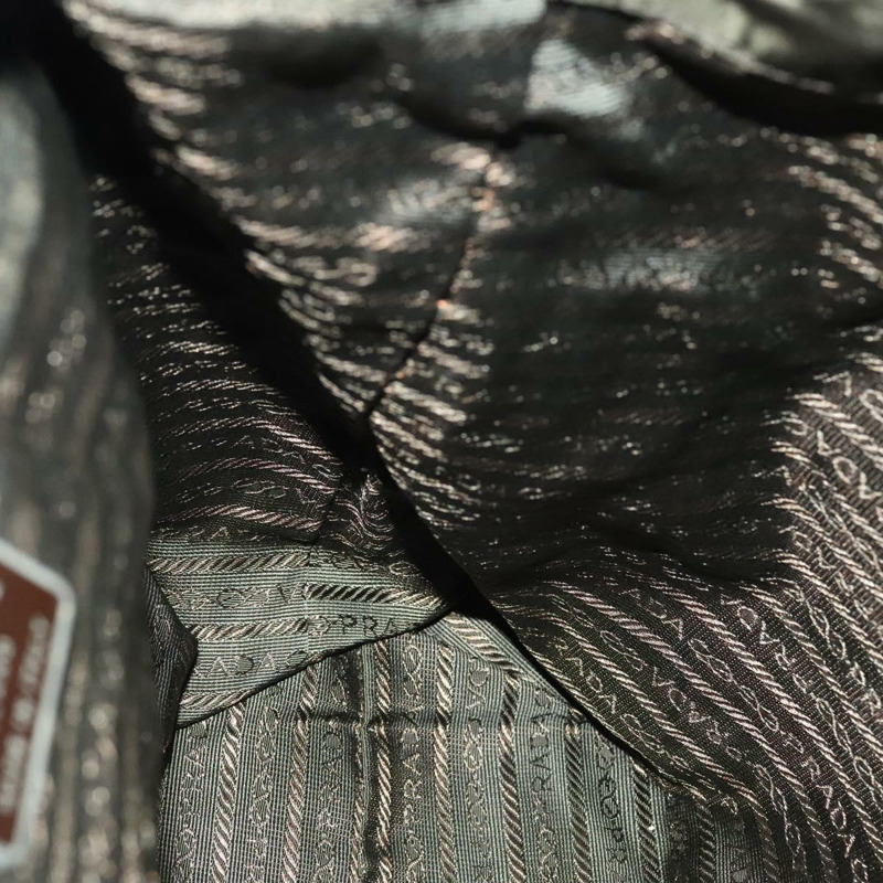 【日本直送】PRADA 雙肩包 尼龍 卡其色 銀色 正品 ki5908-23