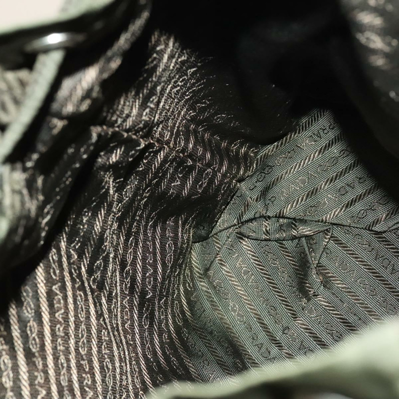 【日本直送】PRADA 雙肩包 尼龍 卡其色 銀色 正品 ki5908-24