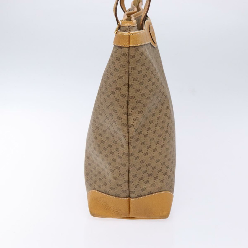 【日本直送】GUCCI Micro GG Supreme 手提包 PVC 米色 金色 正品 ki5973-3