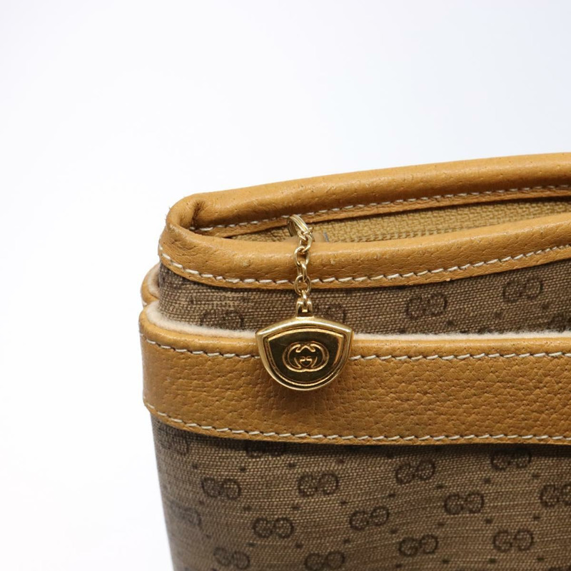 【日本直送】GUCCI Micro GG Supreme 手提包 PVC 米色 金色 正品 ki5973-8