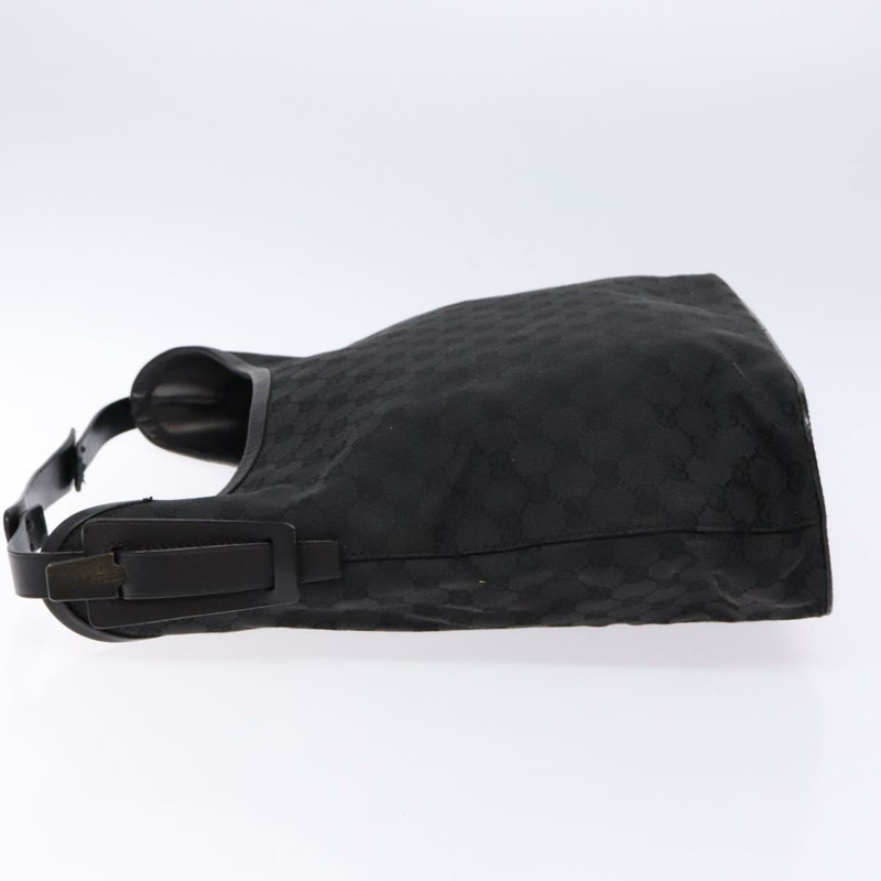 【日本直送】GUCCI GG帆布肩背包 黑色 銀色 106242 正品 ki5969-3