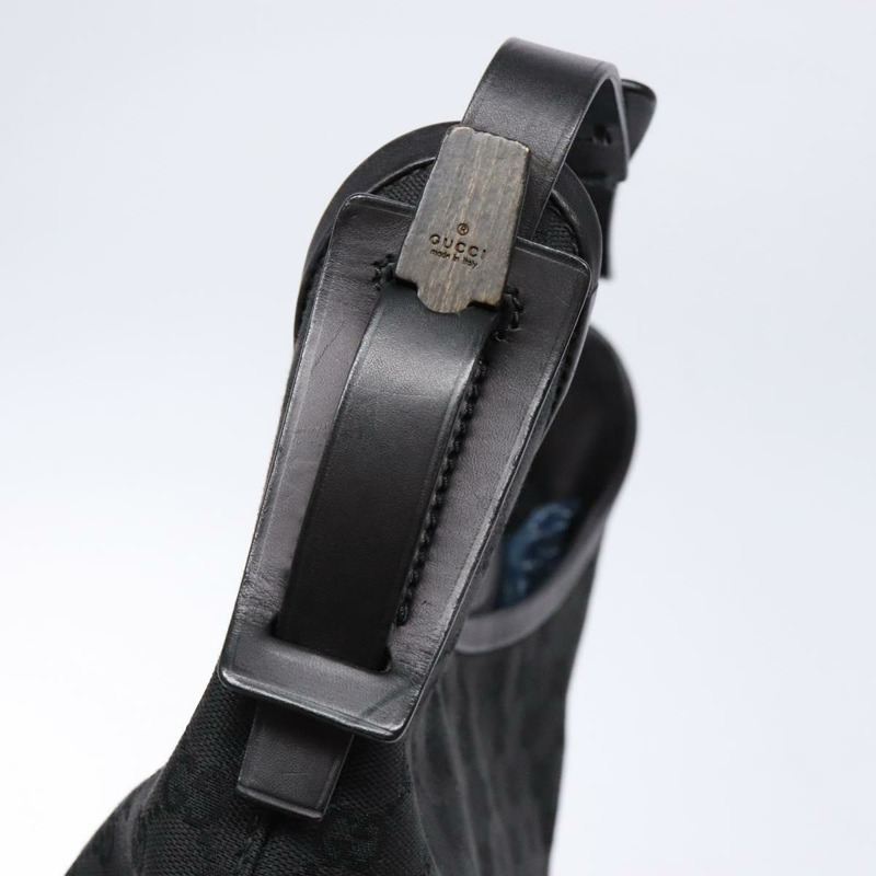 【日本直送】GUCCI GG帆布肩背包 黑色 銀色 106242 正品 ki5969-9