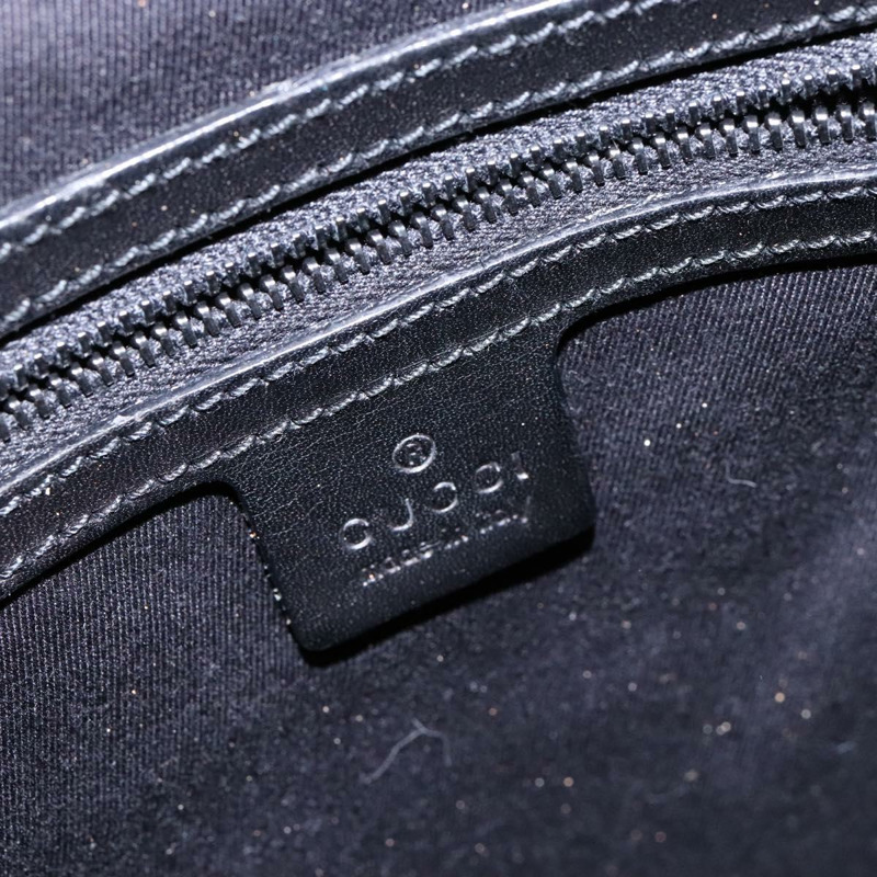 【日本直送】GUCCI GG帆布肩背包 黑色 銀色 106242 正品 ki5969-16