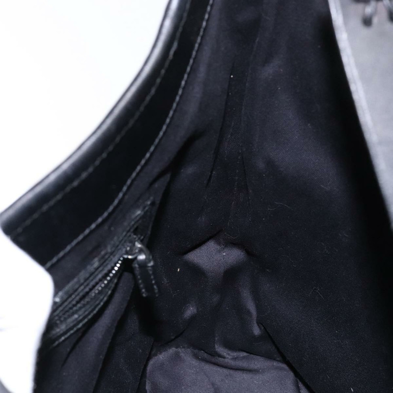 【日本直送】GUCCI GG帆布肩背包 黑色 銀色 106242 正品 ki5969-17