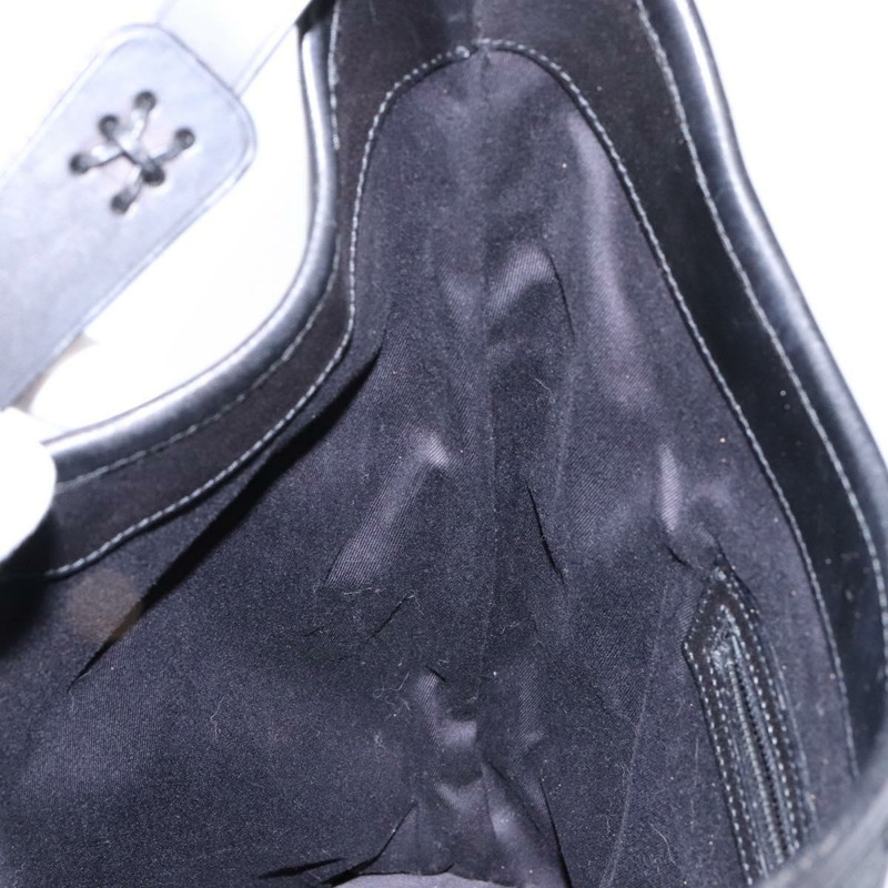 【日本直送】GUCCI GG帆布肩背包 黑色 銀色 106242 正品 ki5969-18