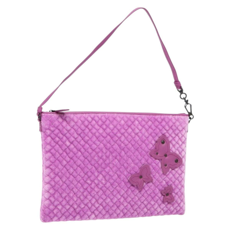 【日本直送】BOTTEGA VENETA 紫色絲絨單肩包 正品 139655-0