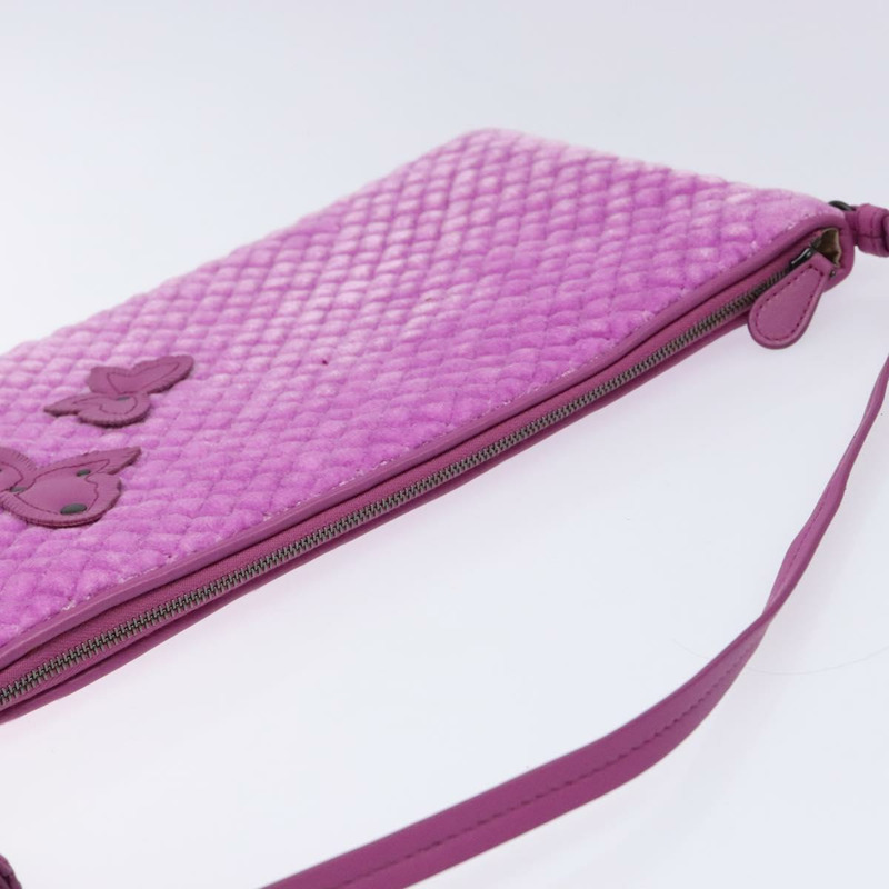 【日本直送】BOTTEGA VENETA 紫色絲絨單肩包 正品 139655-5