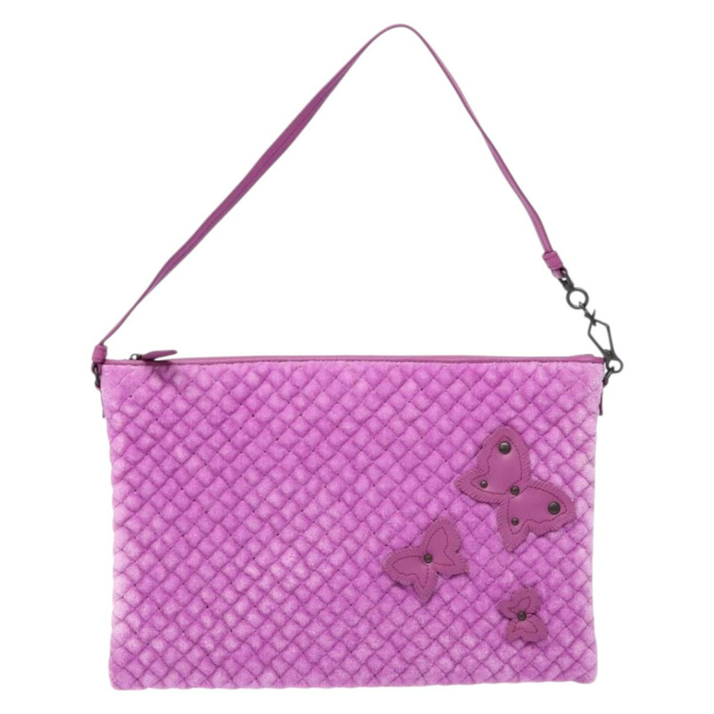 【日本直送】BOTTEGA VENETA 紫色絲絨單肩包 正品 139655-12