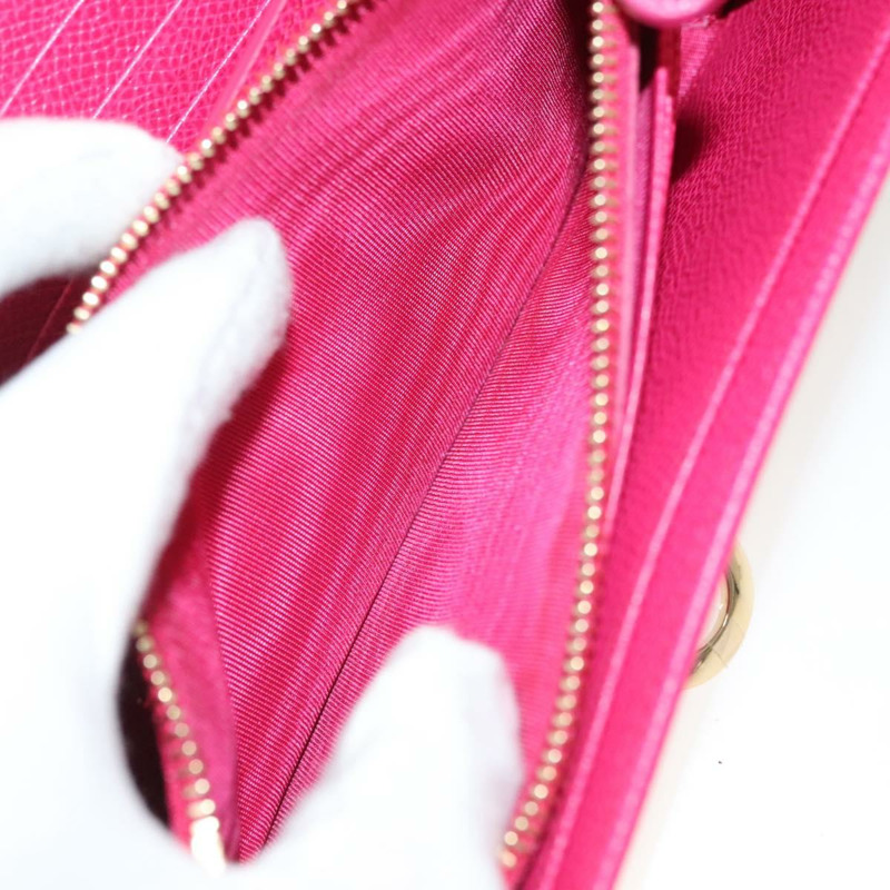 【日本直送】Salvatore Ferragamo Gancini 長版皮夾 皮革 粉金 正品 139609-9