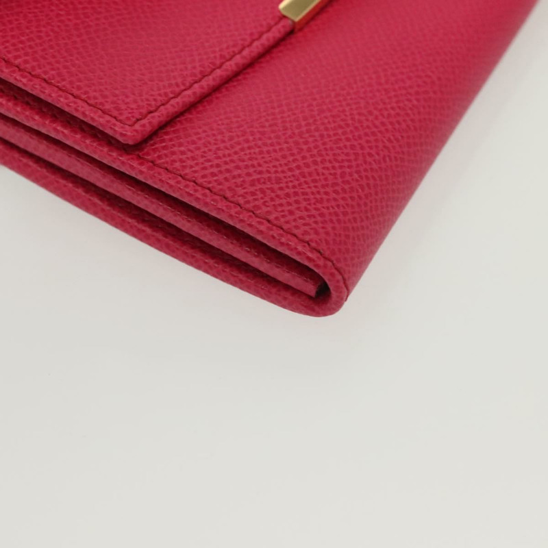 【日本直送】Salvatore Ferragamo Gancini 長版皮夾 皮革 粉金 正品 139609-13