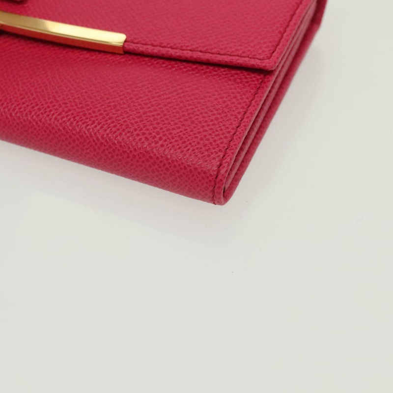 【日本直送】Salvatore Ferragamo Gancini 長版皮夾 皮革 粉金 正品 139609-14