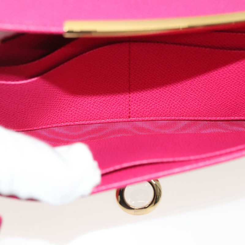 【日本直送】Salvatore Ferragamo Gancini 長版皮夾 皮革 粉金 正品 139609-20