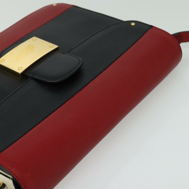 【日本直送】華倫天奴 (VALENTINO) 皮革單肩包 紅色 金色 正品 133407-5