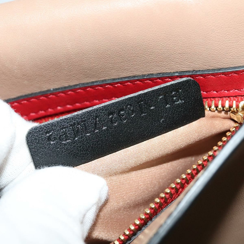 【日本直送】華倫天奴 (VALENTINO) 皮革單肩包 紅色 金色 正品 133407-10