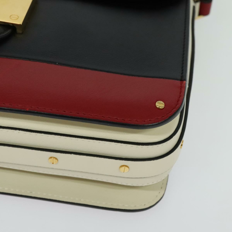 【日本直送】華倫天奴 (VALENTINO) 皮革單肩包 紅色 金色 正品 133407-14