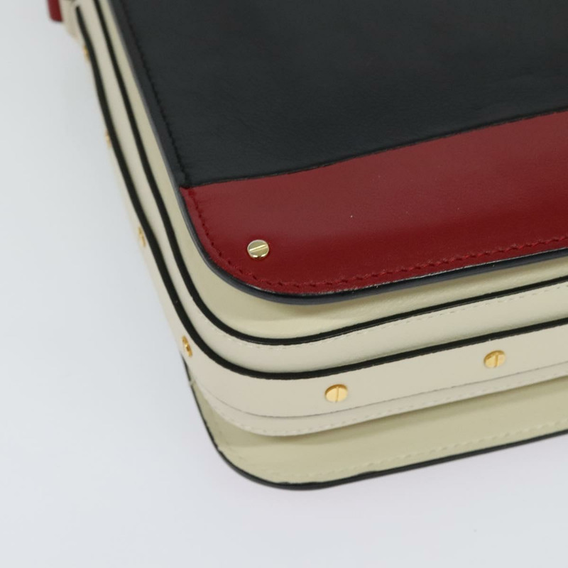 【日本直送】華倫天奴 (VALENTINO) 皮革單肩包 紅色 金色 正品 133407-15