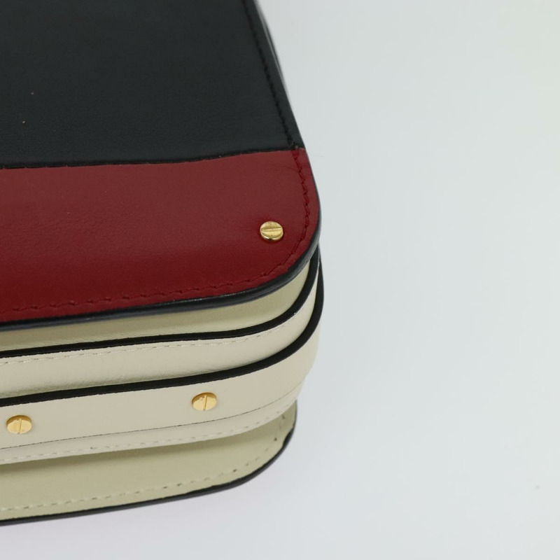 【日本直送】華倫天奴 (VALENTINO) 皮革單肩包 紅色 金色 正品 133407-16