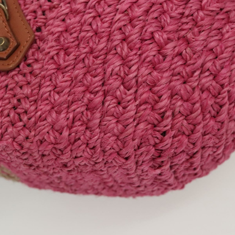 【日本直送】BALENCIAGA Vanier 拉菲草粉紅手提包 286370 正品 139539-8