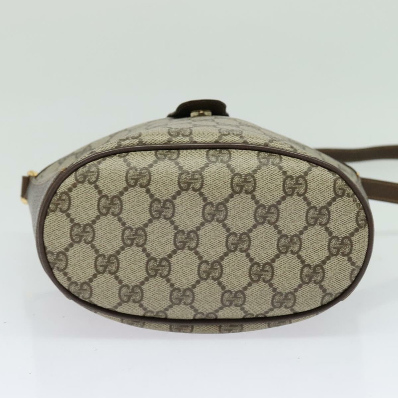 【日本直送】GUCCI GG Supreme Web Sherry Line 單肩包 PVC 米色 904 02 081 Auth 139731-4