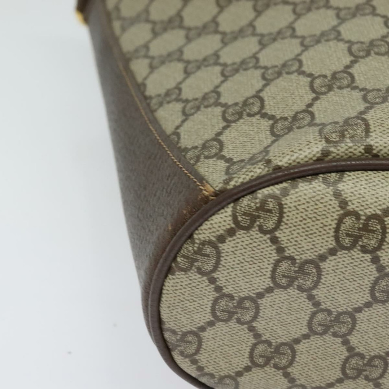 【日本直送】GUCCI GG Supreme Web Sherry Line 單肩包 PVC 米色 904 02 081 Auth 139731-8