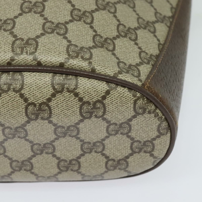 【日本直送】GUCCI GG Supreme Web Sherry Line 單肩包 PVC 米色 904 02 081 Auth 139731-13
