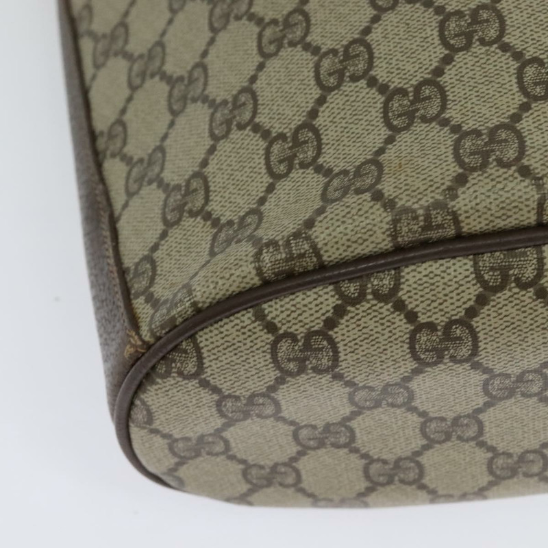 【日本直送】GUCCI GG Supreme Web Sherry Line 單肩包 PVC 米色 904 02 081 Auth 139731-14