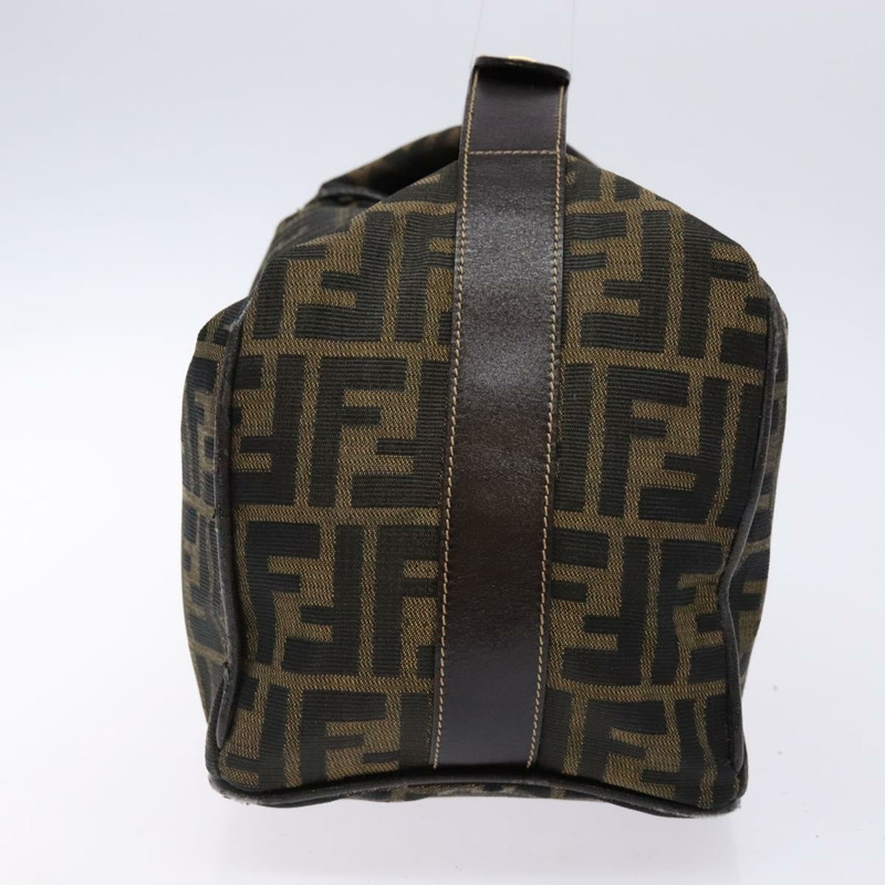 【日本直送】FENDI Zucca帆布化妝包 黑色 棕色 正品 139093-2