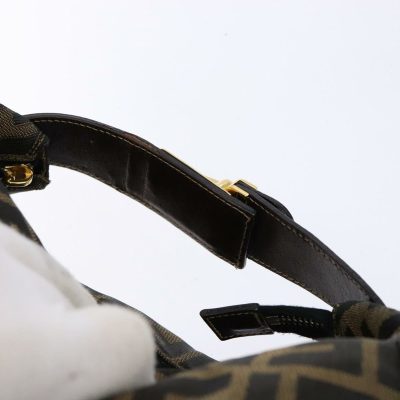 【日本直送】FENDI Zucca帆布化妝包 黑色 棕色 正品 139093-6