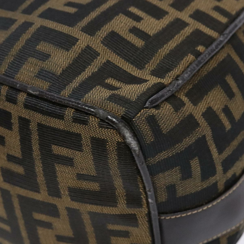 【日本直送】FENDI Zucca帆布化妝包 黑色 棕色 正品 139093-7