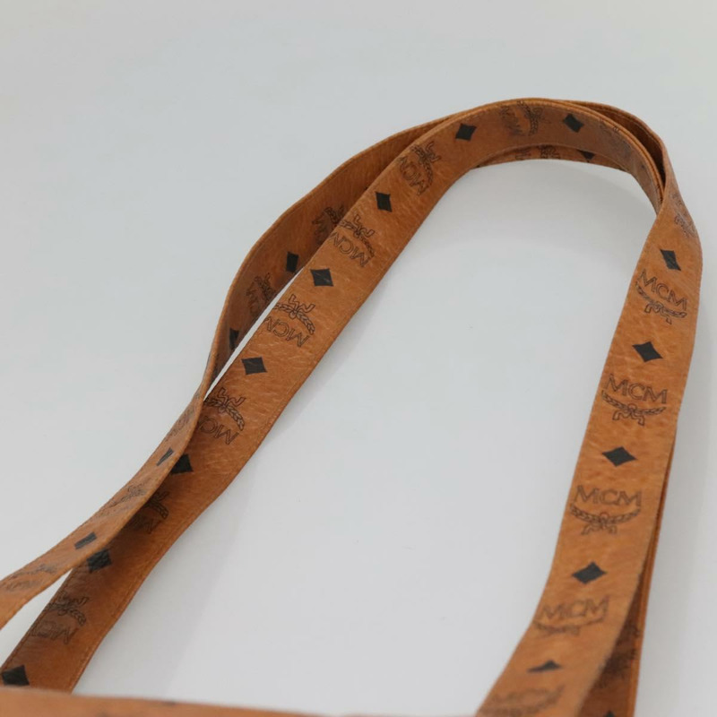 【日本直送】MCM Logoogram Vicetos 手提包 PVC 皮革 棕色 金色 正品 139837-7
