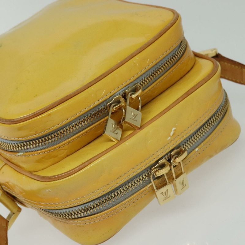 【日本直送】路易威登 Monogram Vernis Wooster 肩背包 灰色 M91036 LV Auth 139931-5