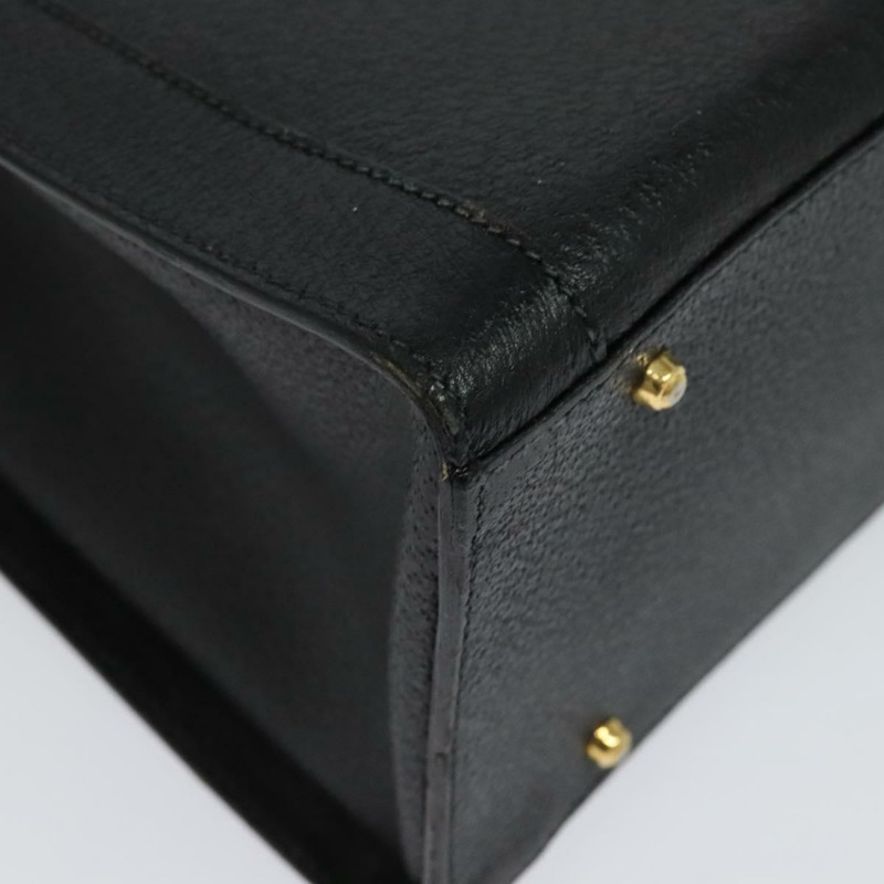 【日本直送】GUCCI 竹節手提包 皮革 黑色 金色 002 1186 0259 正品 139070-14