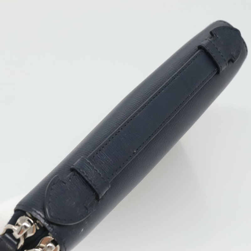 【日本直送】BURBERRY 旅行箱 皮革 海軍藍 銀色 正品 140004-6