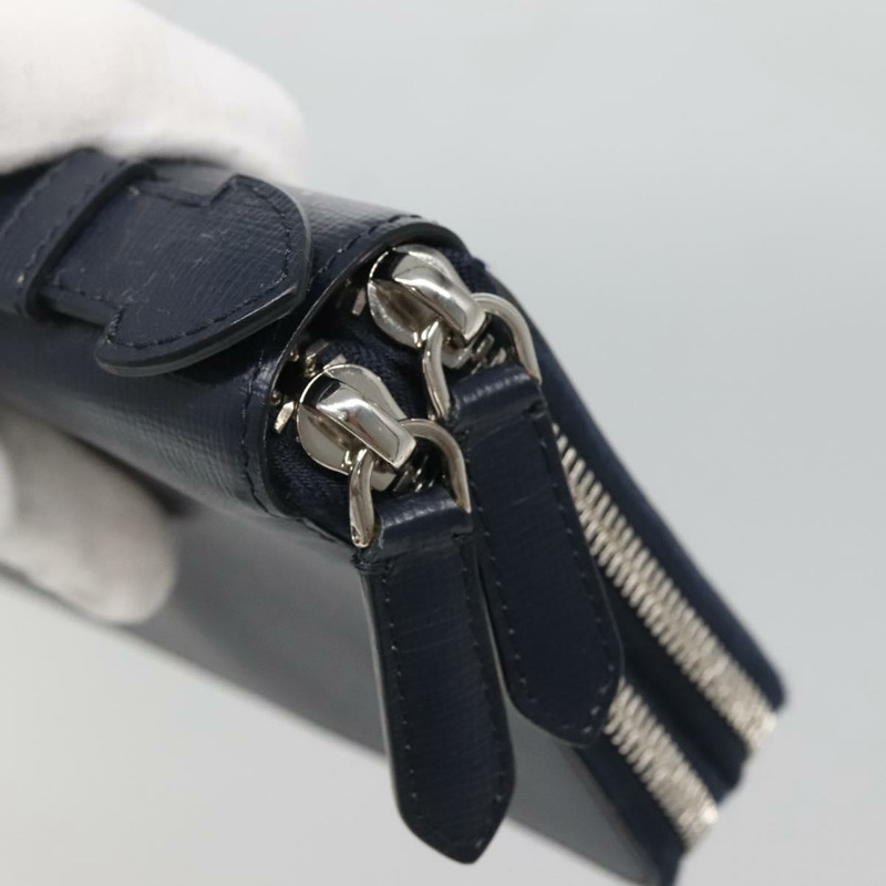 【日本直送】BURBERRY 旅行箱 皮革 海軍藍 銀色 正品 140004-8