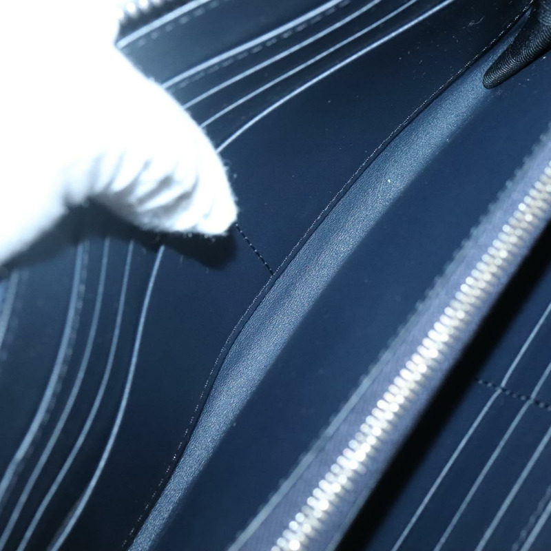 【日本直送】BURBERRY 旅行箱 皮革 海軍藍 銀色 正品 140004-10