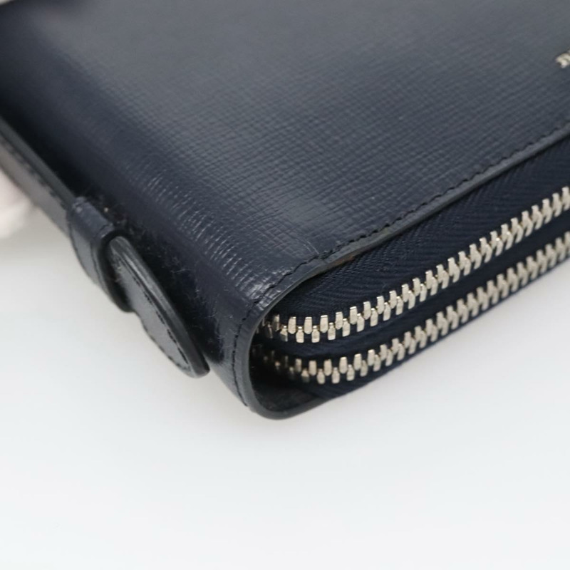 【日本直送】BURBERRY 旅行箱 皮革 海軍藍 銀色 正品 140004-14