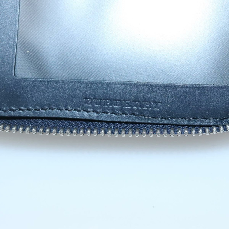 【日本直送】BURBERRY 旅行箱 皮革 海軍藍 銀色 正品 140004-18