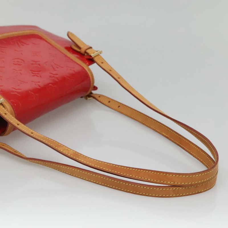 【日本直送】路易威登 Monogram Vernis Biscayne Bay GM 手袋 紅色 M91287 LV Auth 139917-6