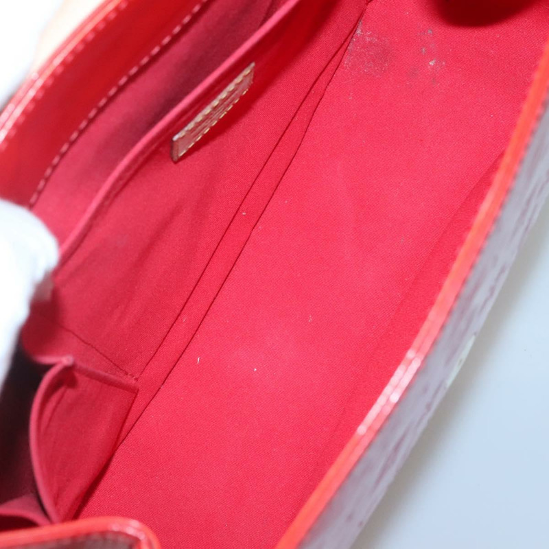 【日本直送】路易威登 Monogram Vernis Biscayne Bay GM 手袋 紅色 M91287 LV Auth 139917-9