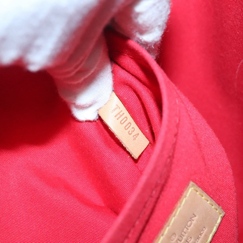 【日本直送】路易威登 Monogram Vernis Biscayne Bay GM 手袋 紅色 M91287 LV Auth 139917-11