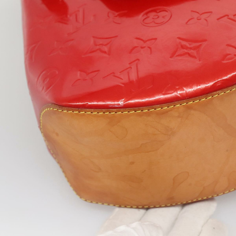 【日本直送】路易威登 Monogram Vernis Biscayne Bay GM 手袋 紅色 M91287 LV Auth 139917-13