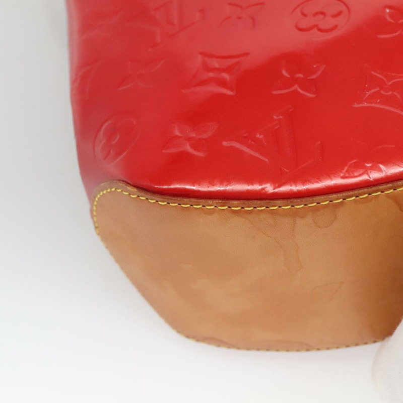 【日本直送】路易威登 Monogram Vernis Biscayne Bay GM 手袋 紅色 M91287 LV Auth 139917-15