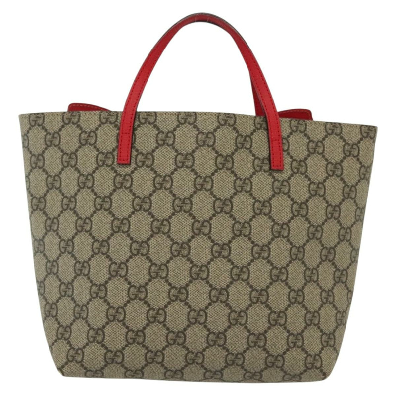 【日本直送】GUCCI GG Supreme 手提包 PVC 米色 金色 550768 正品 139907-1