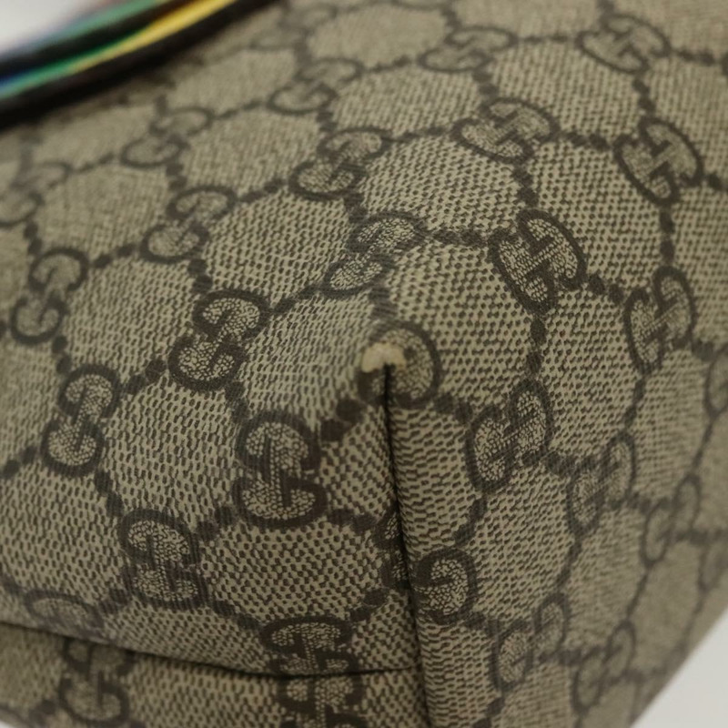 【日本直送】GUCCI GG Supreme 手提包 PVC 米色 金色 550768 正品 139907-8