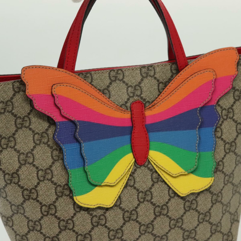 【日本直送】GUCCI GG Supreme 手提包 PVC 米色 金色 550768 正品 139907-16