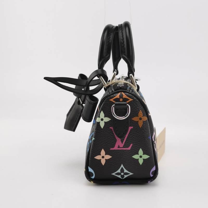 Louis Vuitton (LV) Takashi Murakami 村上隆聯名款SpeedyNano牛皮手提包單肩包晶片款-2