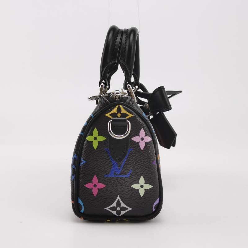 Louis Vuitton (LV) Takashi Murakami 村上隆聯名款SpeedyNano牛皮手提包單肩包晶片款-3