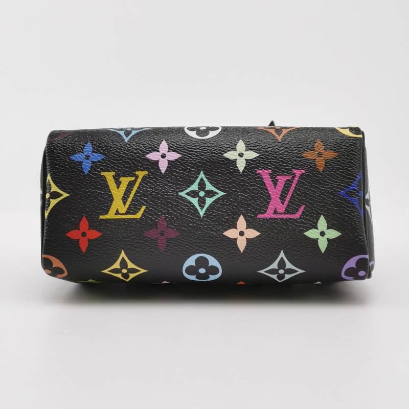 Louis Vuitton (LV) Takashi Murakami 村上隆聯名款SpeedyNano牛皮手提包單肩包晶片款-5